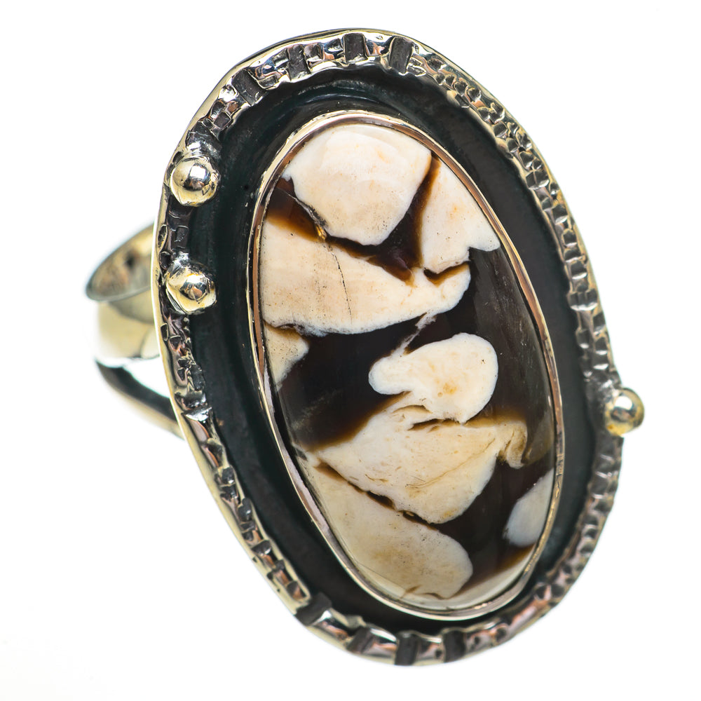 Peanut Wood Jasper Rings handcrafted by Anasilvercos - RING70279