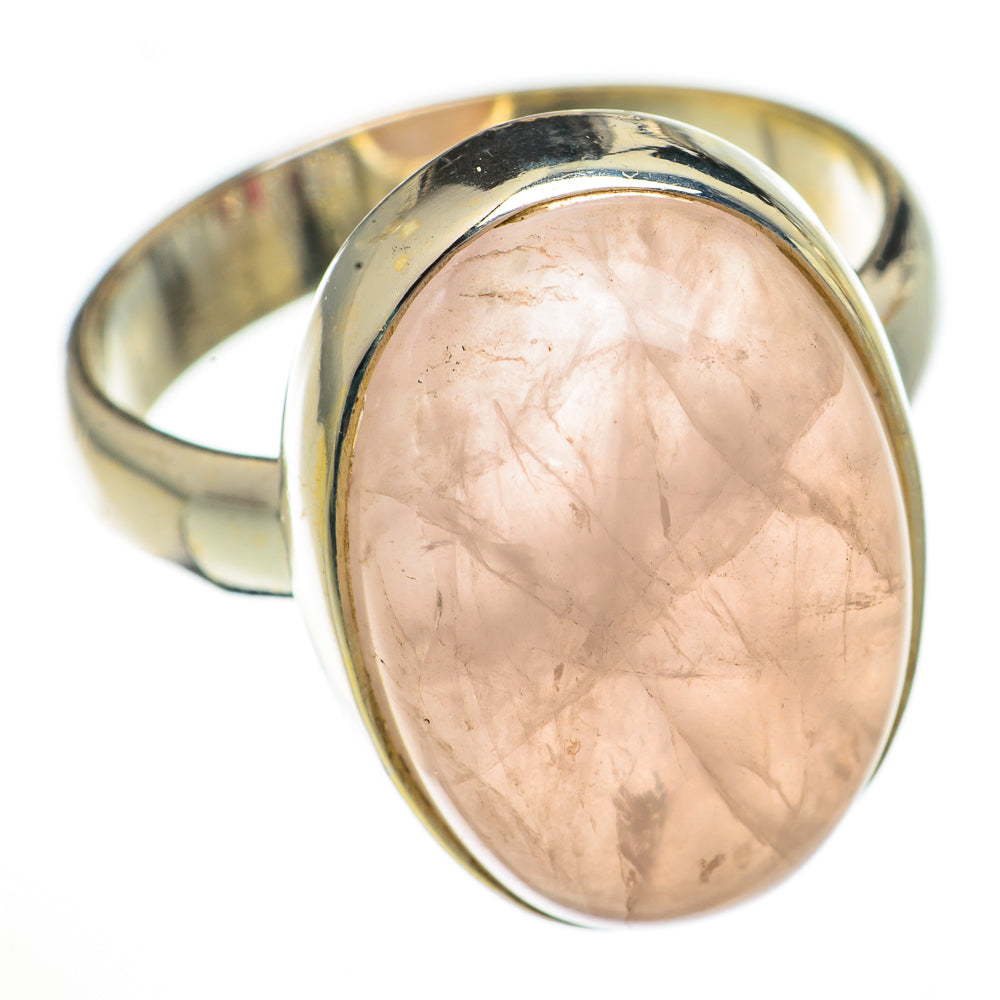 Rose Quartz Rings handcrafted by Anasilvercos - RING70284