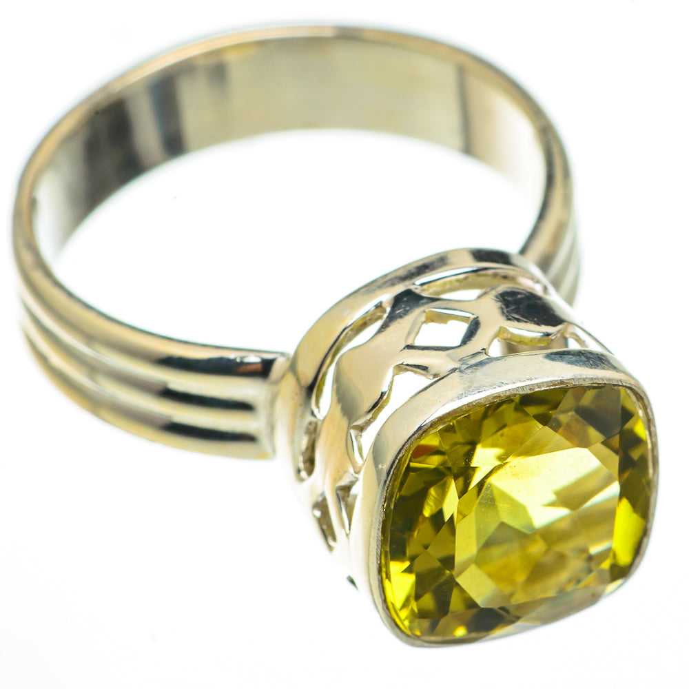 Lemon Quartz Rings handcrafted by Anasilvercos - RING70304