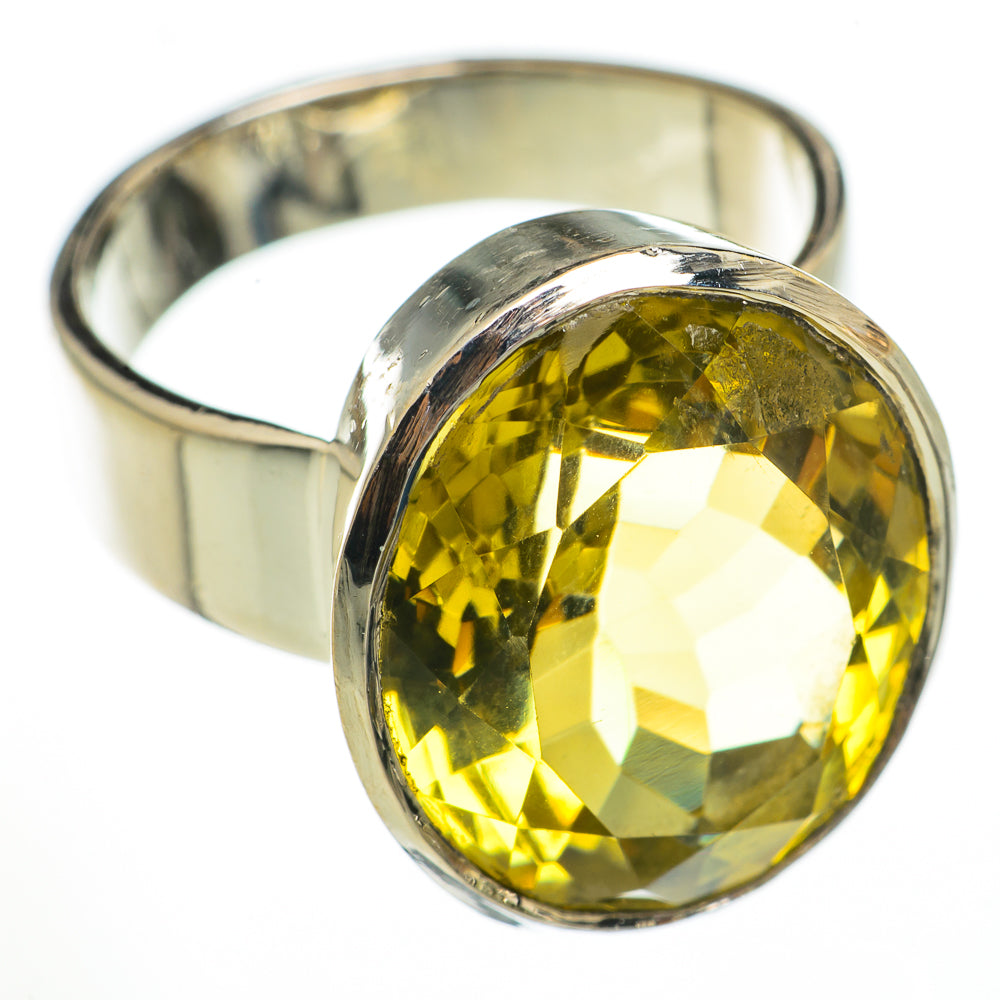 Lemon Quartz Rings handcrafted by Anasilvercos - RING70305