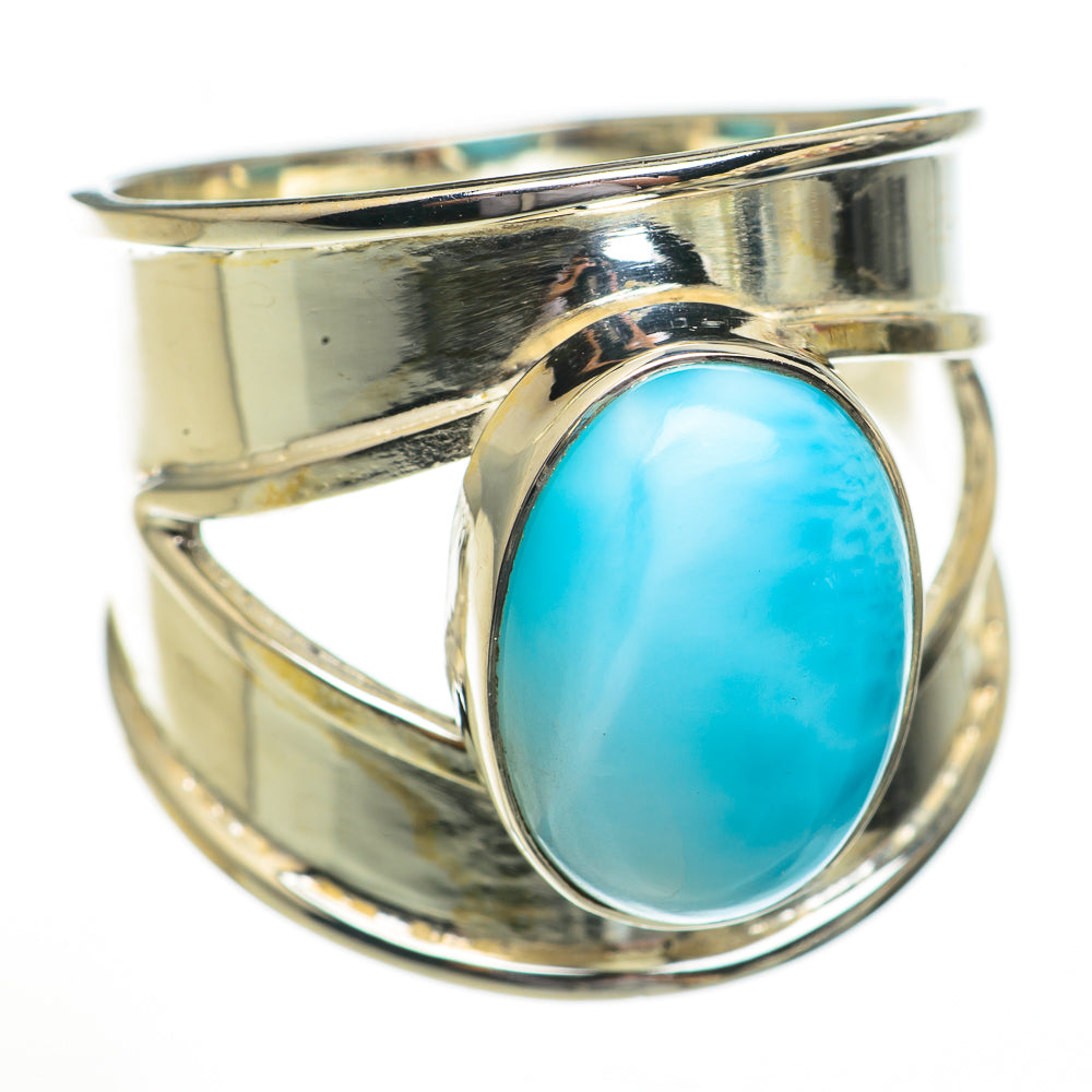 Larimar Rings handcrafted by Anasilvercos - RING70307