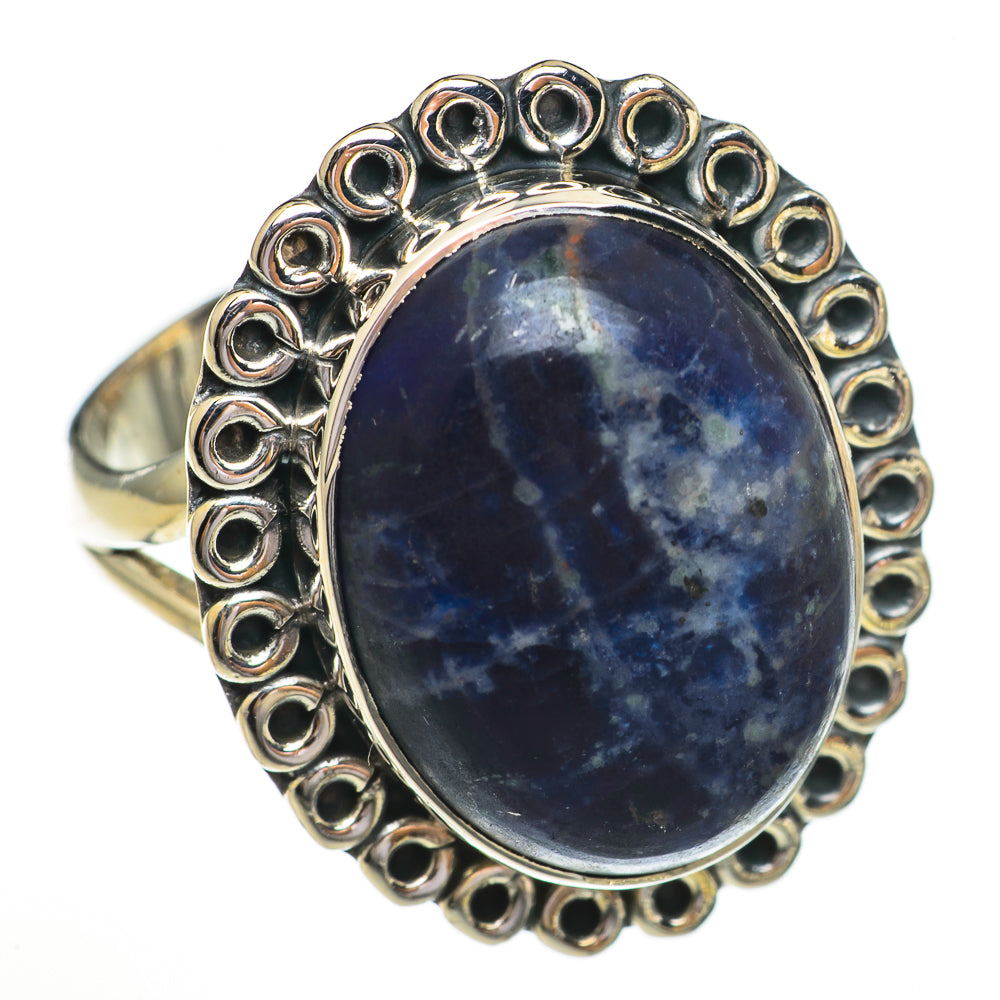 Sodalite Rings handcrafted by Anasilvercos - RING70309