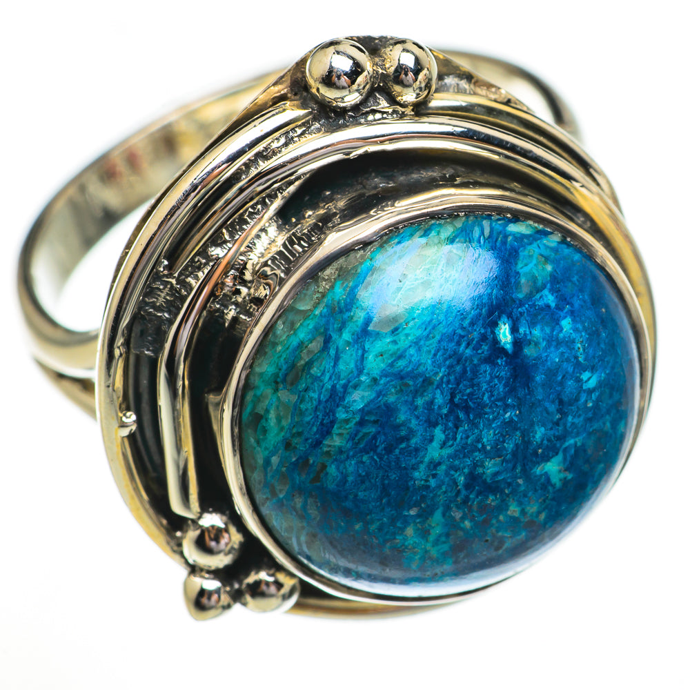 Chrysocolla Rings handcrafted by Anasilvercos - RING70312