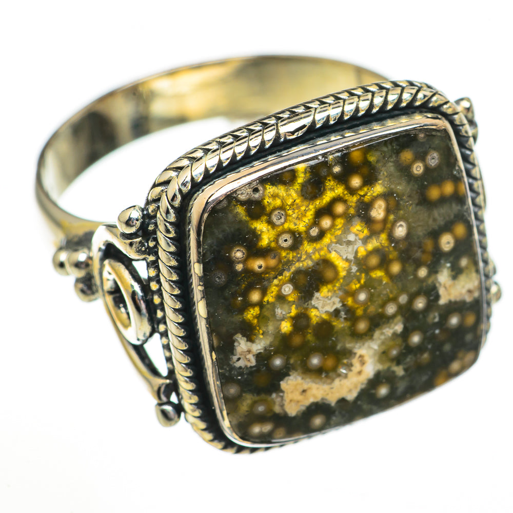Ocean Jasper Rings handcrafted by Anasilvercos - RING70314