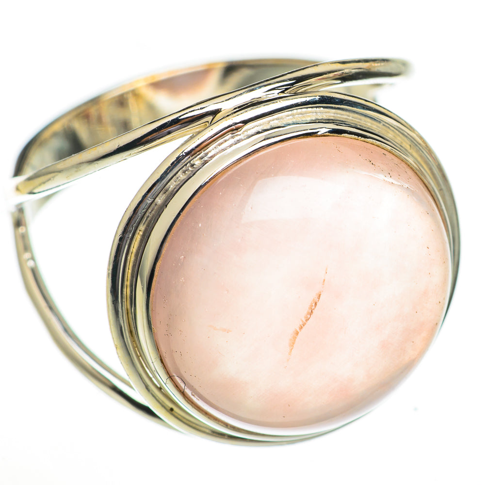 Rose Quartz Rings handcrafted by Anasilvercos - RING70326