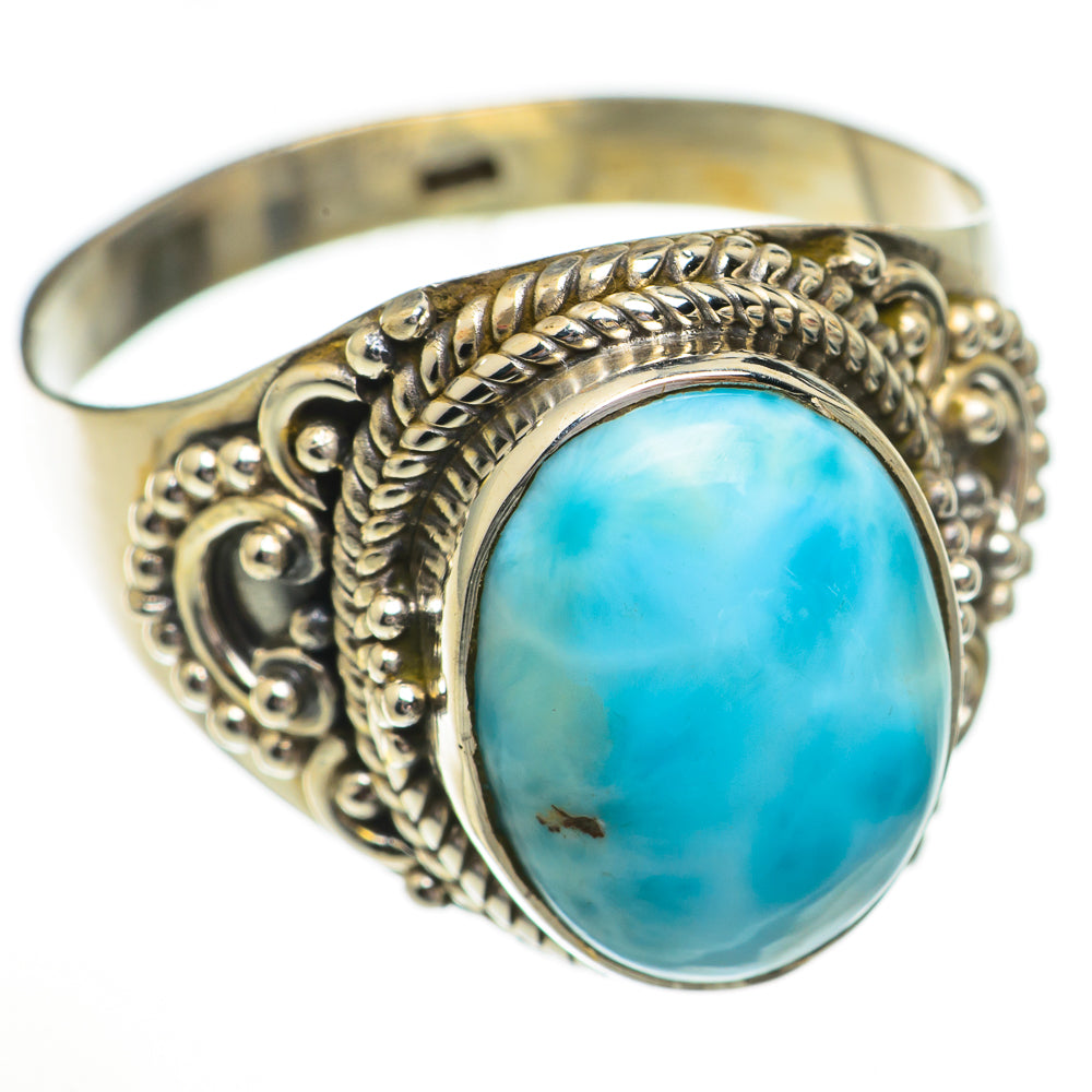 Larimar Rings handcrafted by Anasilvercos - RING70351