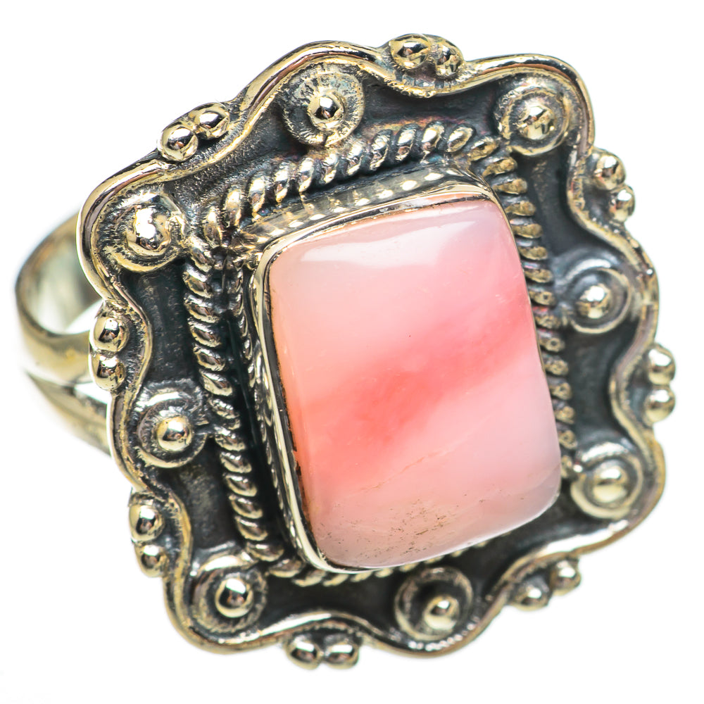 Pink Opal Rings handcrafted by Anasilvercos - RING70367