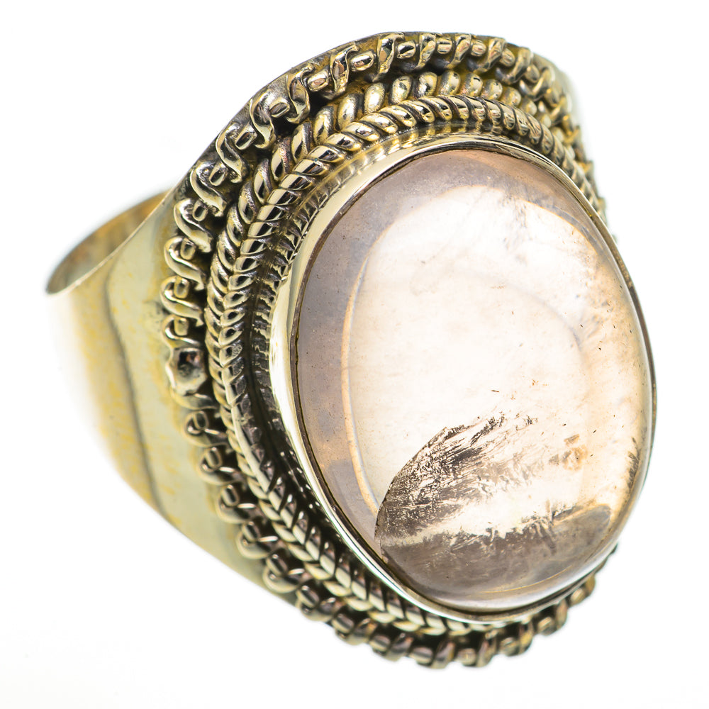 Rose Quartz Rings handcrafted by Anasilvercos - RING70369