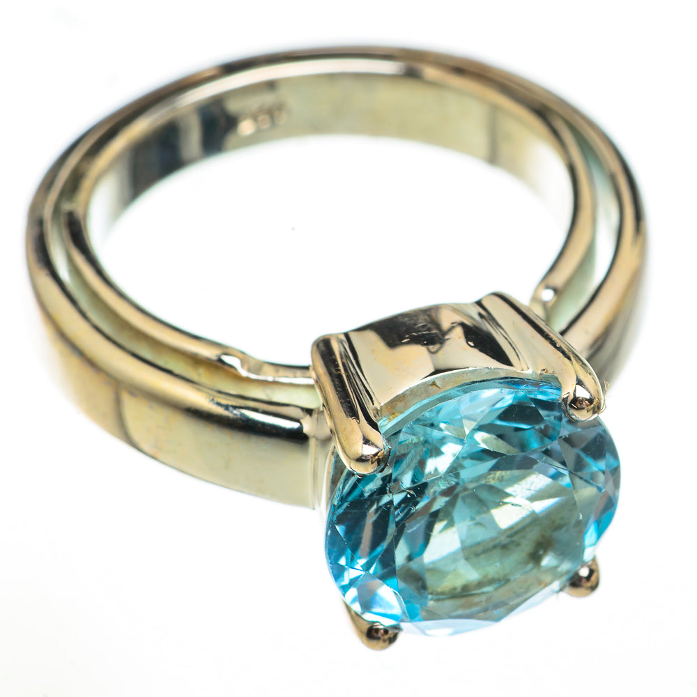 Blue Topaz Rings handcrafted by Anasilvercos - RING70380