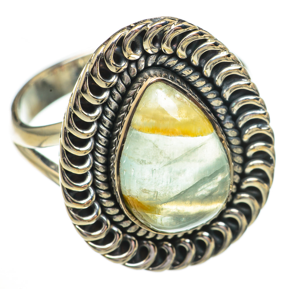 Green Fluorite Rings handcrafted by Anasilvercos - RING70381