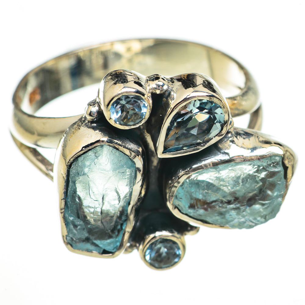 Aquamarine Rings handcrafted by Anasilvercos - RING70384