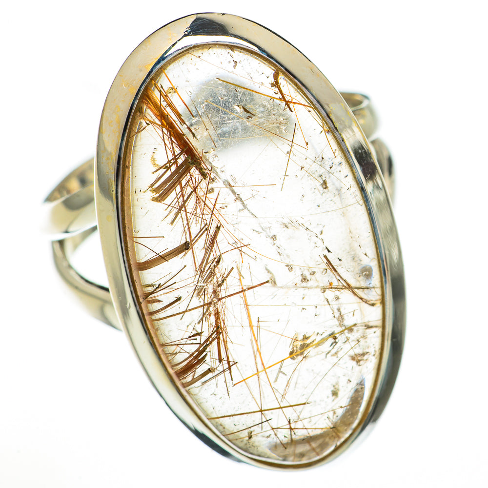 Rutilated Quartz Rings handcrafted by Anasilvercos - RING70406