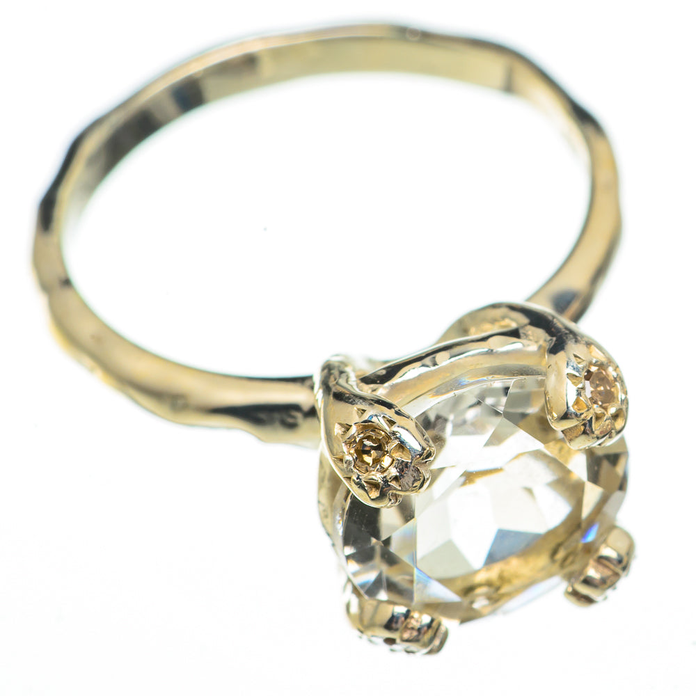 White Quartz Rings handcrafted by Anasilvercos - RING70409