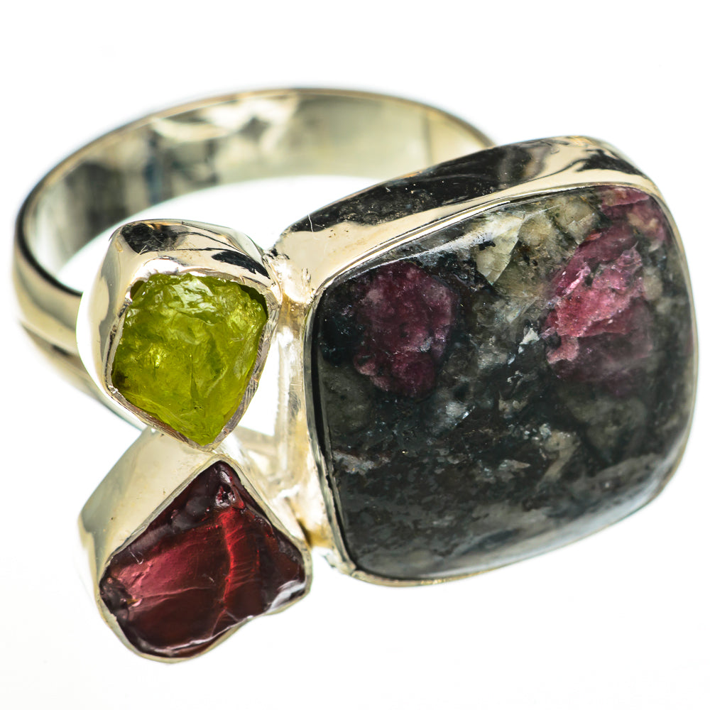 Russian Eudialyte Rings handcrafted by Anasilvercos - RING70411
