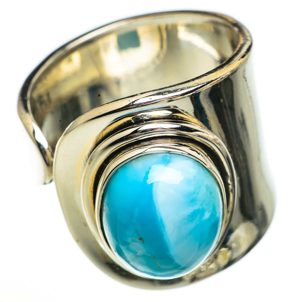 Larimar Rings handcrafted by Anasilvercos - RING70413