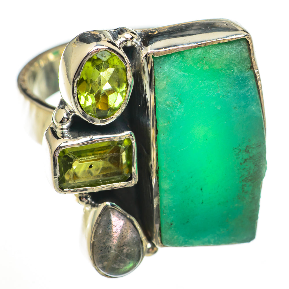 Chrysoprase Rings handcrafted by Anasilvercos - RING70421