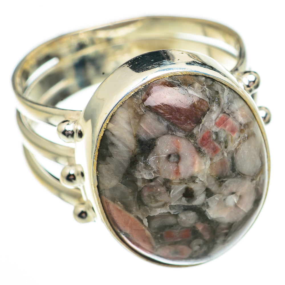 Crinoid Fossil Rings handcrafted by Anasilvercos - RING70425