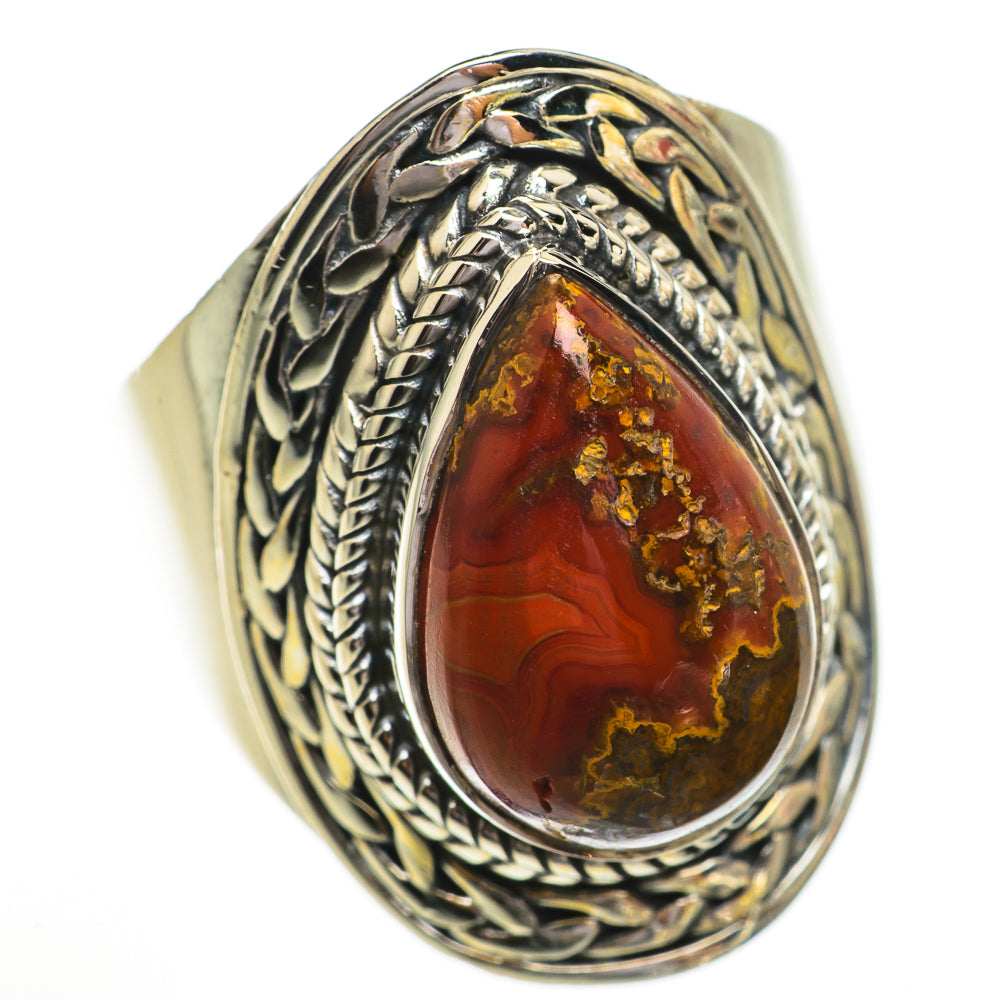 Moroccan Agate Rings handcrafted by Anasilvercos - RING70426