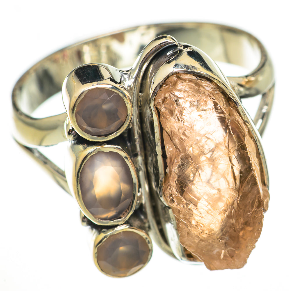 Rose Quartz Rings handcrafted by Anasilvercos - RING70432