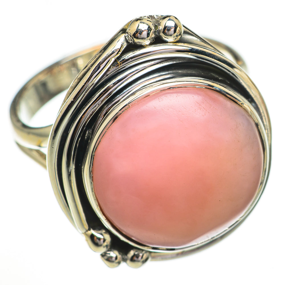 Pink Opal Rings handcrafted by Anasilvercos - RING70434