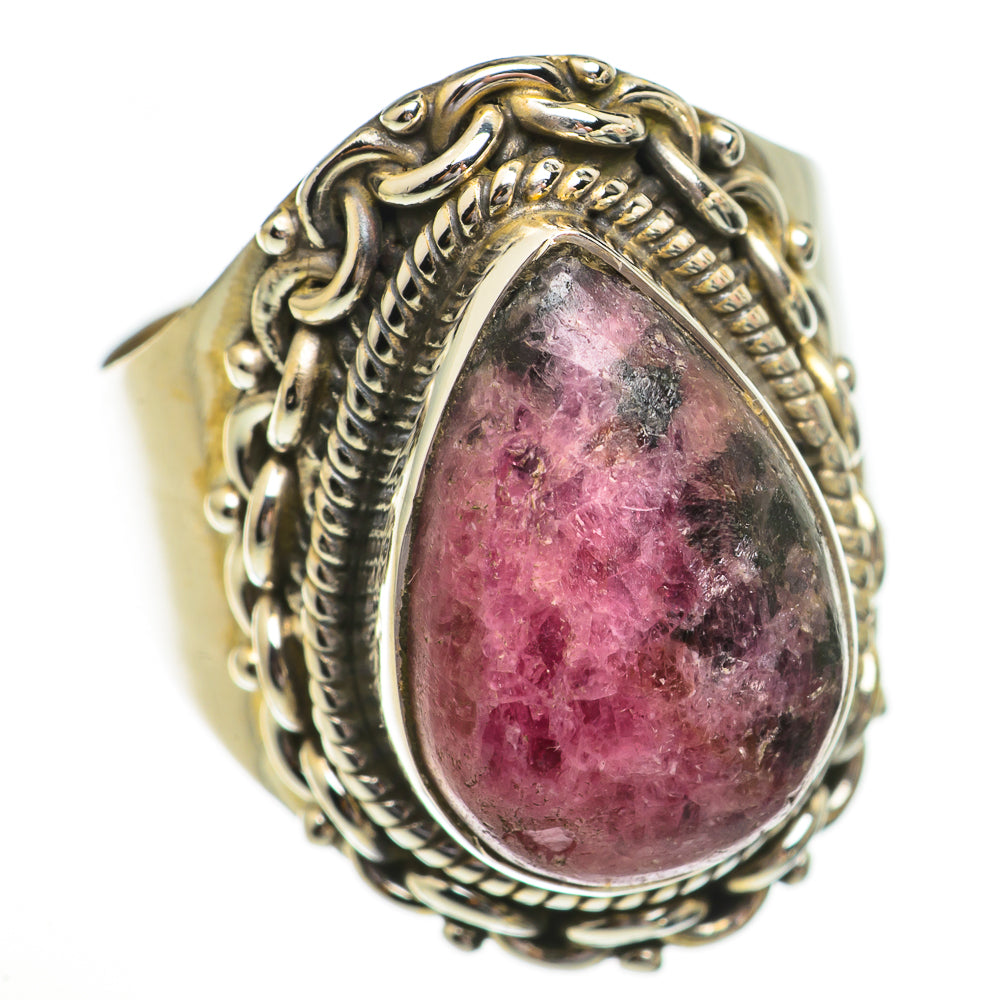 Rhodonite Rings handcrafted by Anasilvercos - RING70436