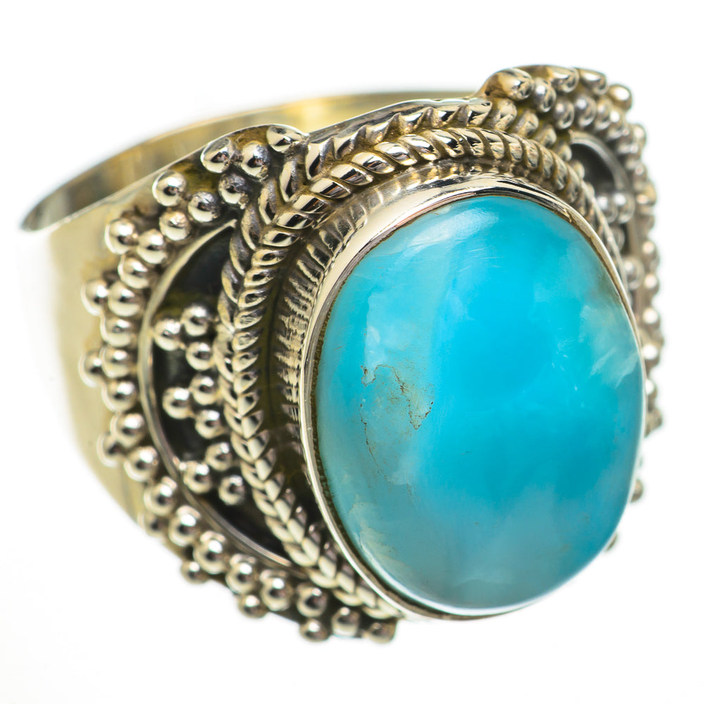 Larimar Rings handcrafted by Anasilvercos - RING70449