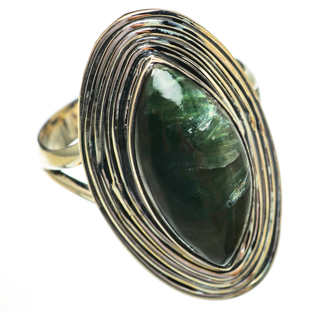 Seraphinite Rings handcrafted by Anasilvercos - RING70455