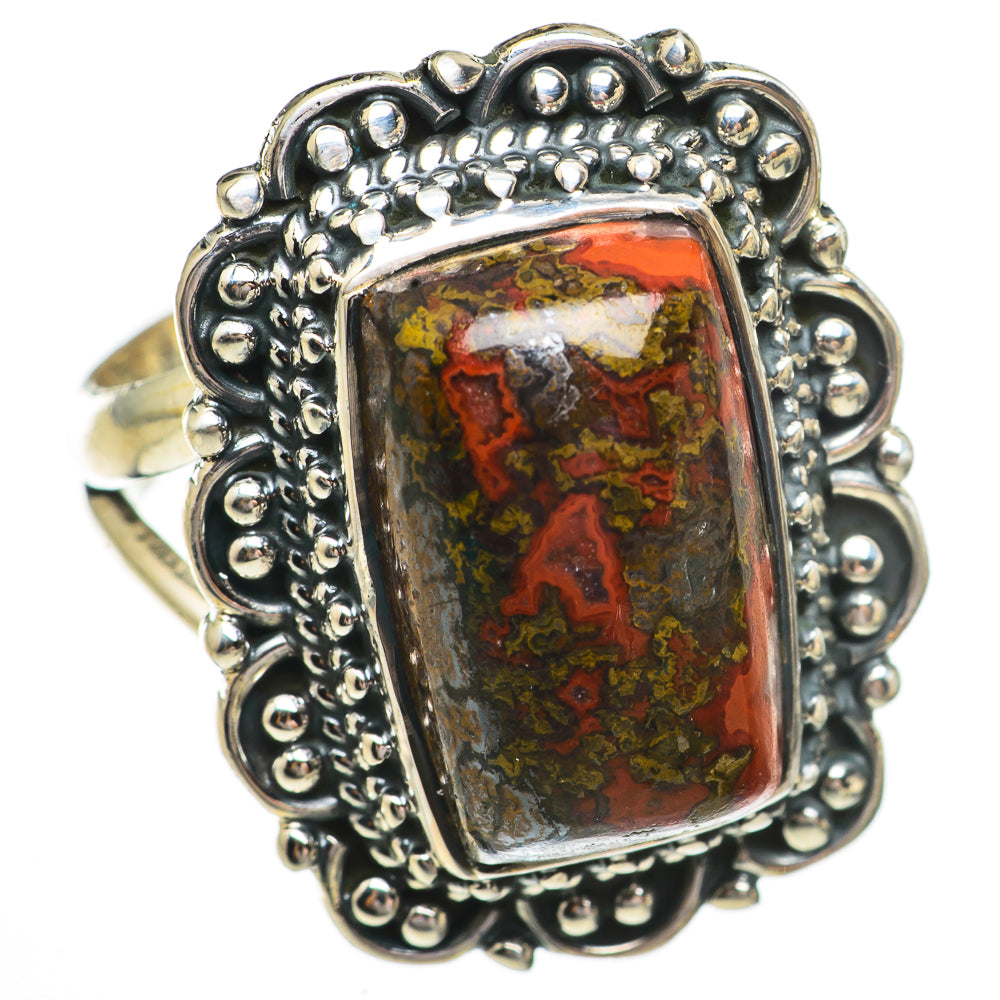 Moroccan Agate Rings handcrafted by Anasilvercos - RING70457