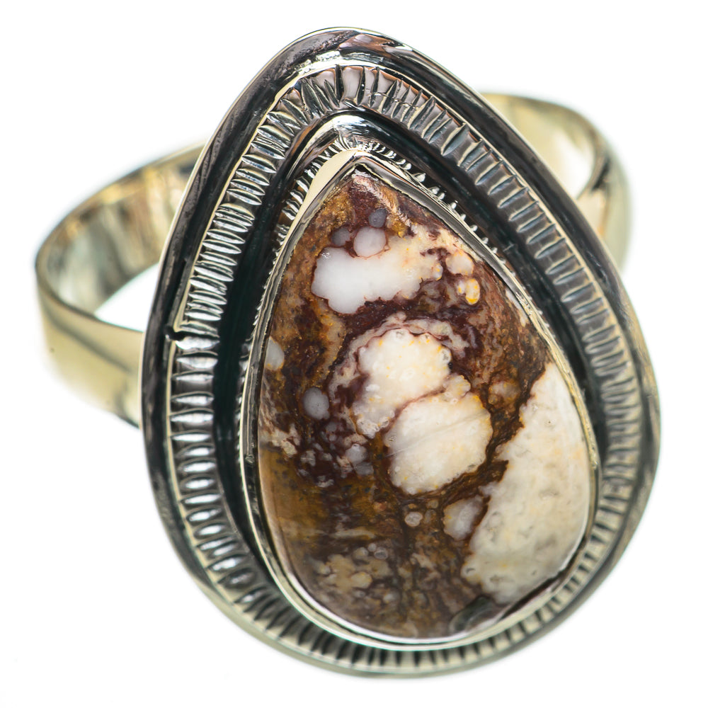 Peanut Wood Jasper Rings handcrafted by Anasilvercos - RING70459 - Photo 2