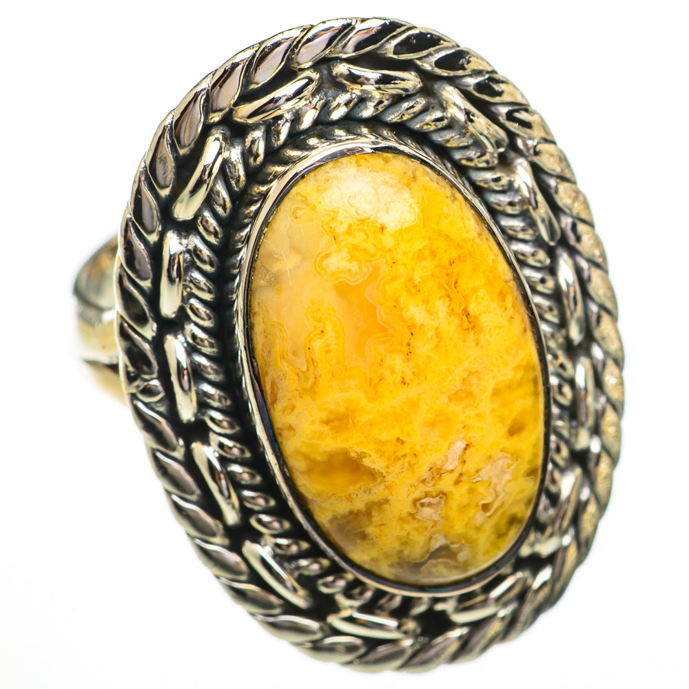 Plume Agate Rings handcrafted by Anasilvercos - RING70461
