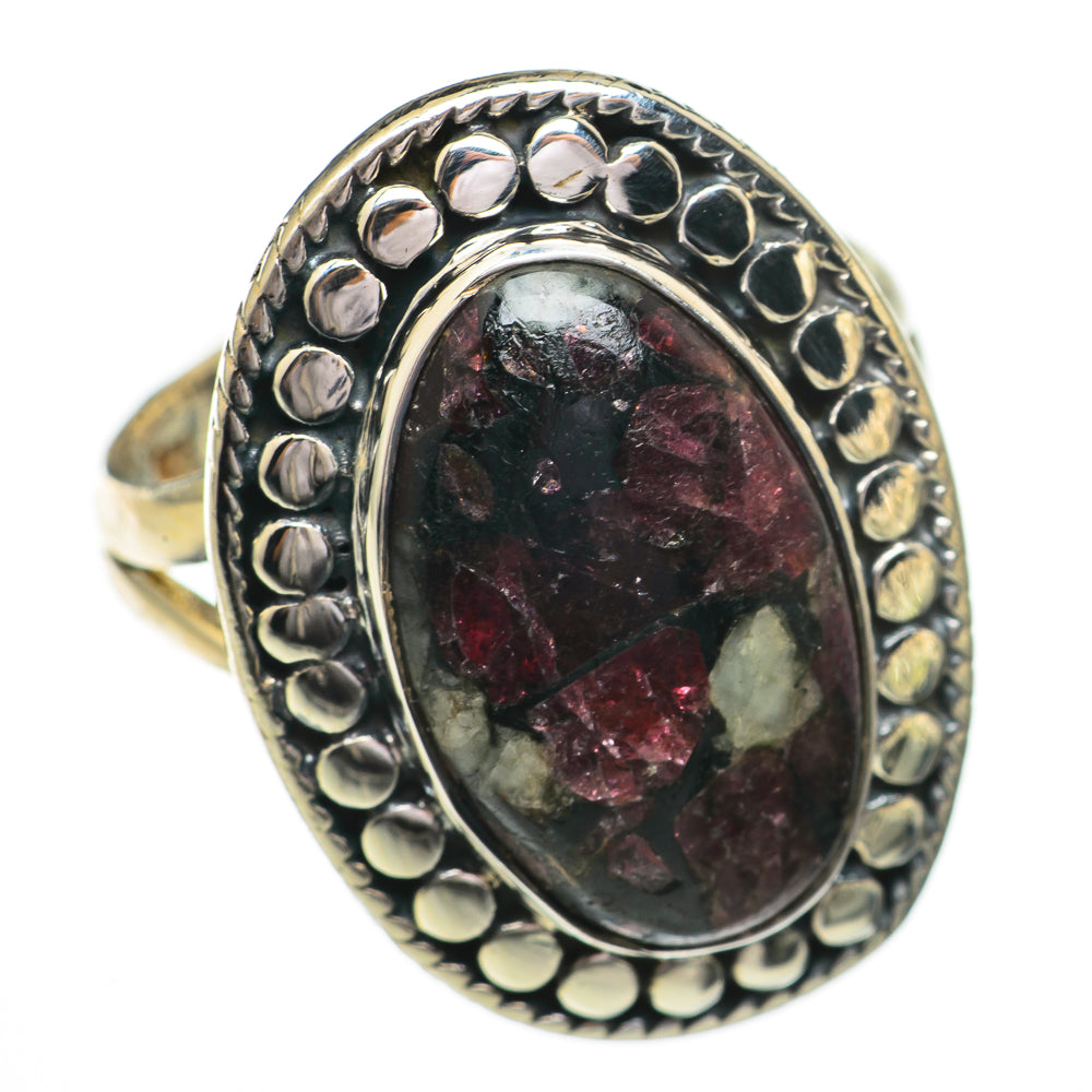 Russian Eudialyte Rings handcrafted by Anasilvercos - RING70470