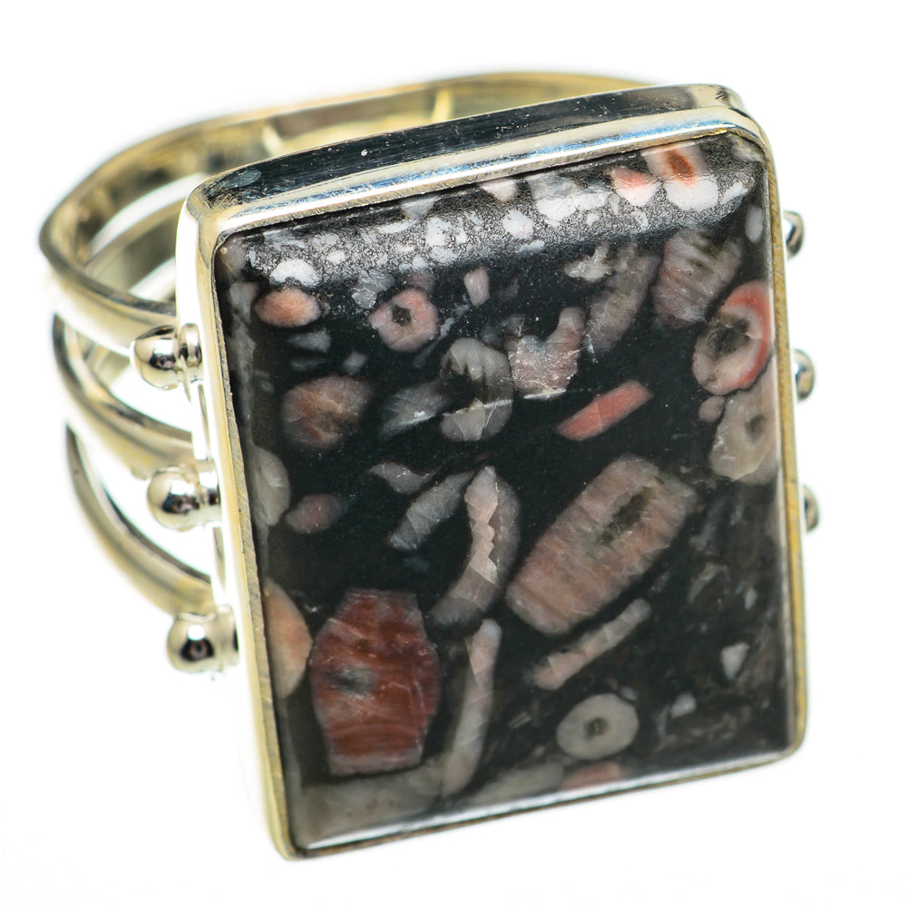 Crinoid Fossil Rings handcrafted by Anasilvercos - RING70472