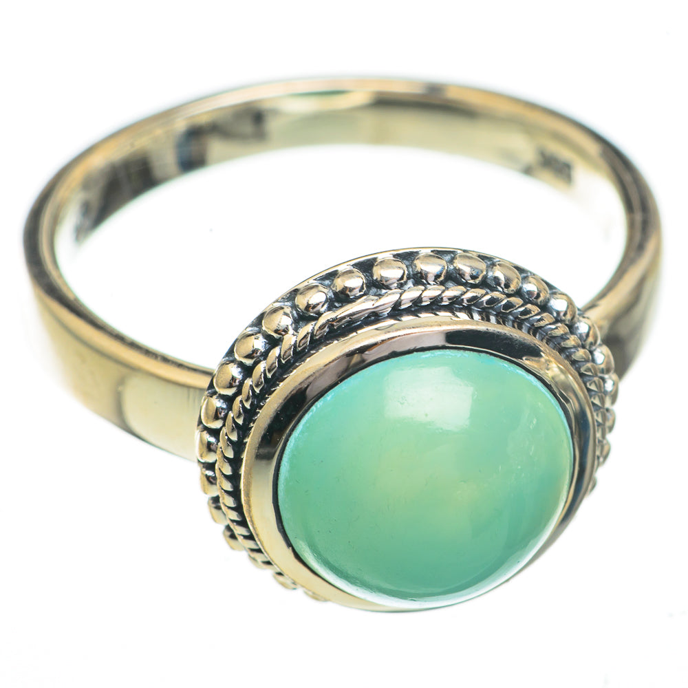 Aqua Chalcedony Rings handcrafted by Anasilvercos - RING70486