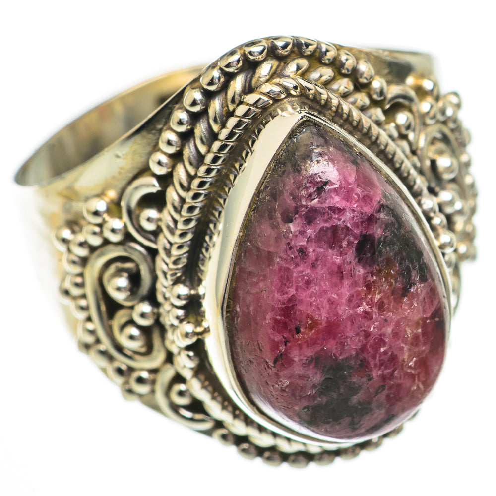 Rhodonite Rings handcrafted by Anasilvercos - RING70501