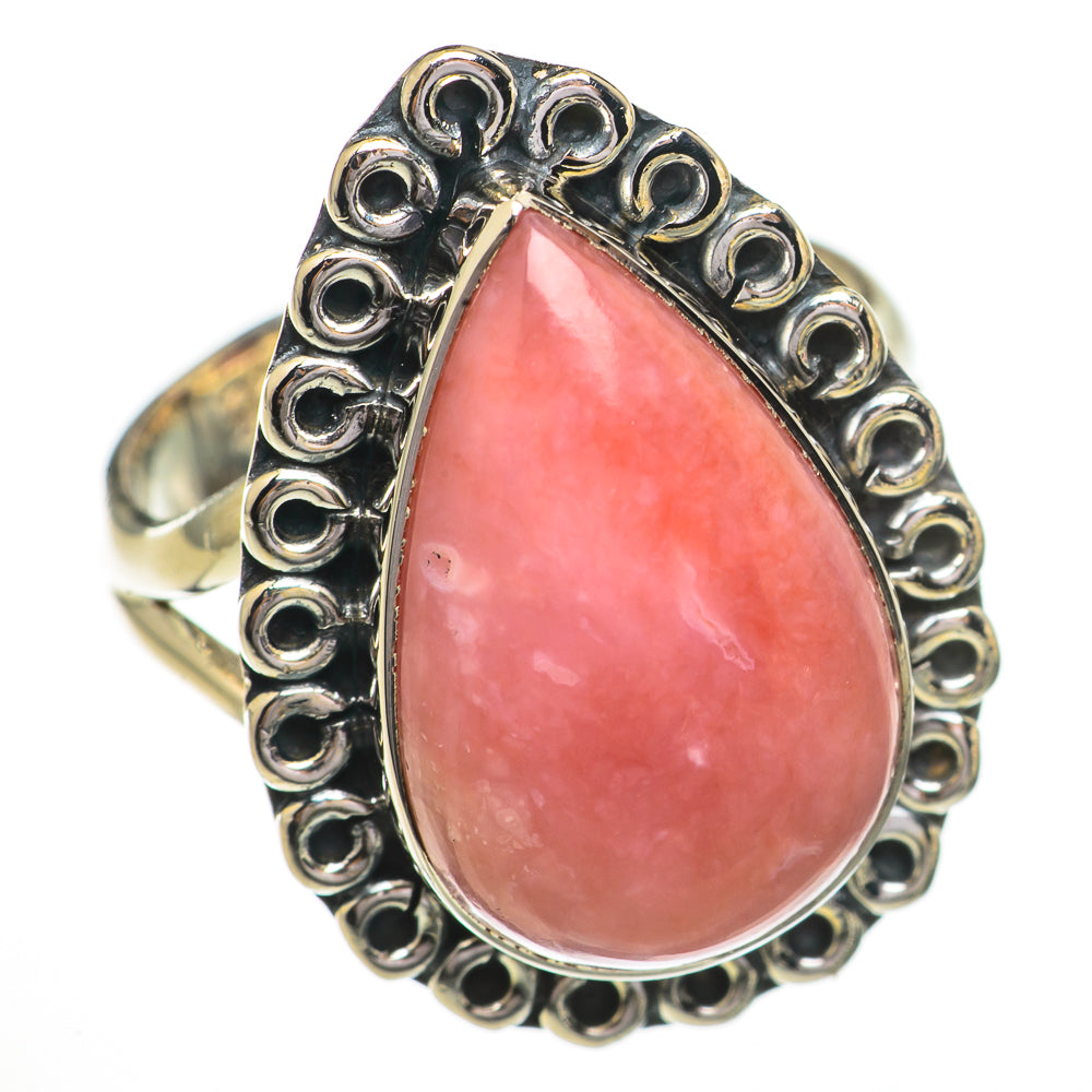 Pink Opal Rings handcrafted by Anasilvercos - RING70503