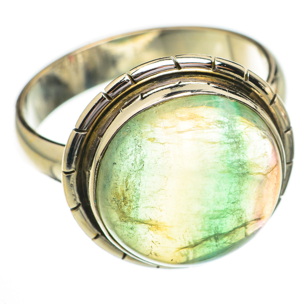 Green Fluorite Rings handcrafted by Anasilvercos - RING70512