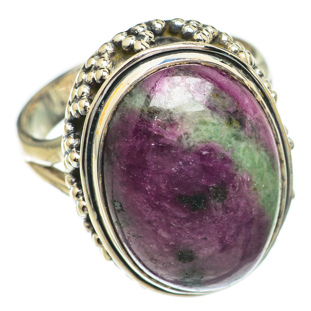 Ruby Zoisite Rings handcrafted by Anasilvercos - RING70513