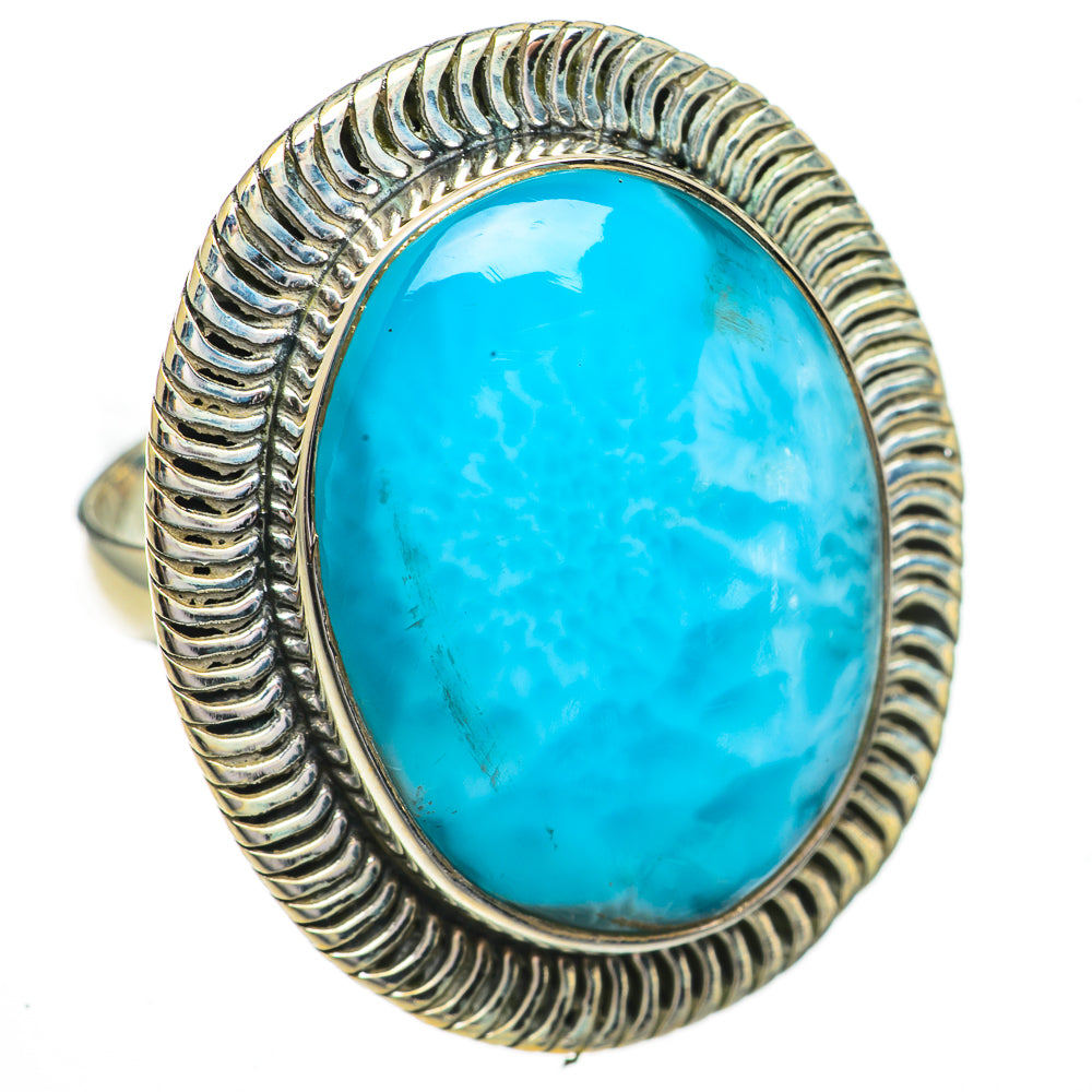 Larimar Rings handcrafted by Anasilvercos - RING70517