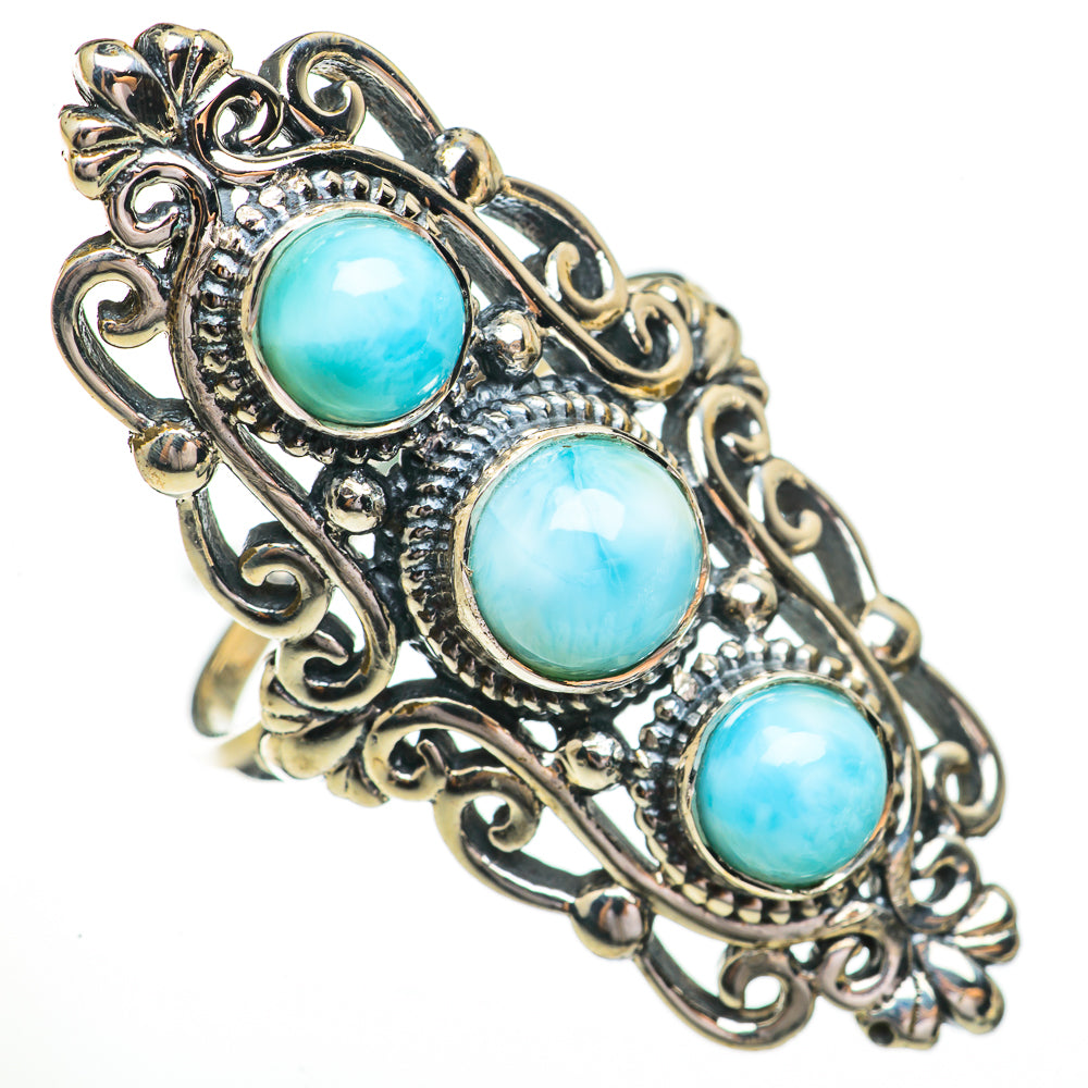 Larimar Rings handcrafted by Anasilvercos - RING70521