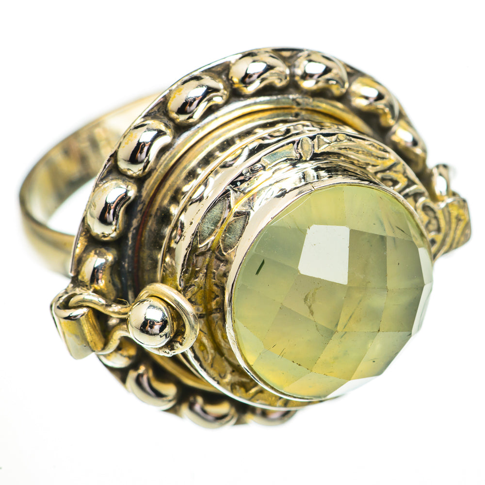Prehnite Rings handcrafted by Anasilvercos - RING70523