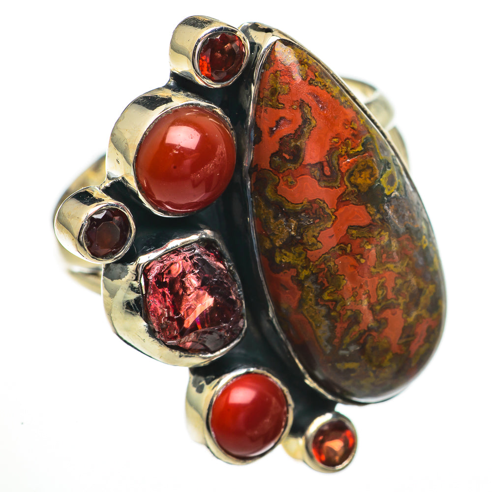 Moroccan Agate Rings handcrafted by Anasilvercos - RING70526