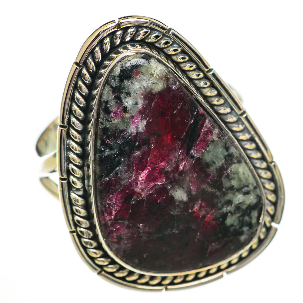 Russian Eudialyte Rings handcrafted by Anasilvercos - RING70534