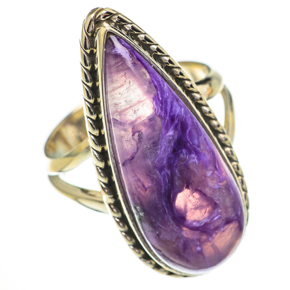 Charoite Rings handcrafted by Anasilvercos - RING70540