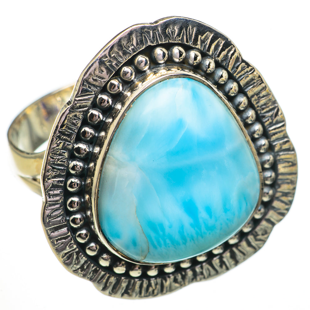 Larimar Rings handcrafted by Anasilvercos - RING70566