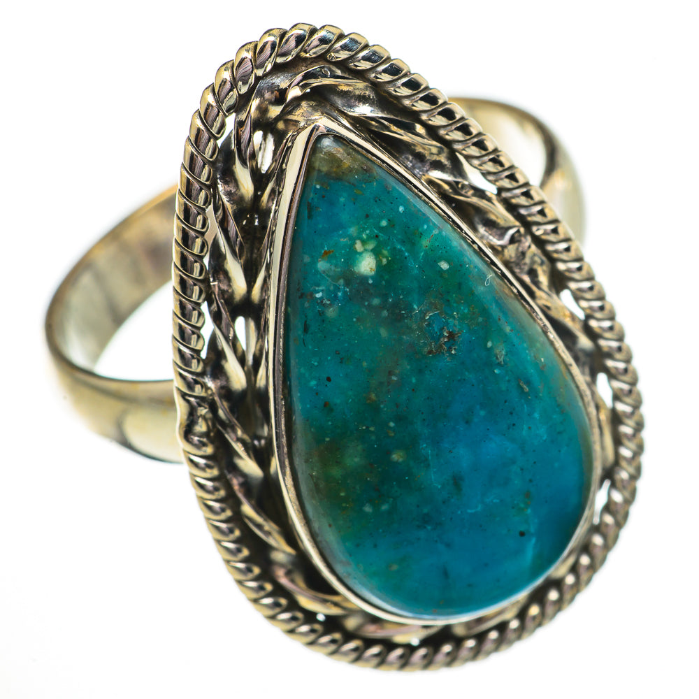 Chrysocolla Rings handcrafted by Anasilvercos - RING70568