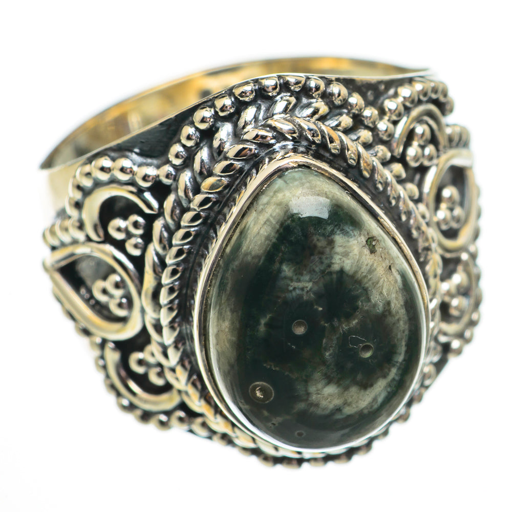 Ocean Jasper Rings handcrafted by Anasilvercos - RING70576