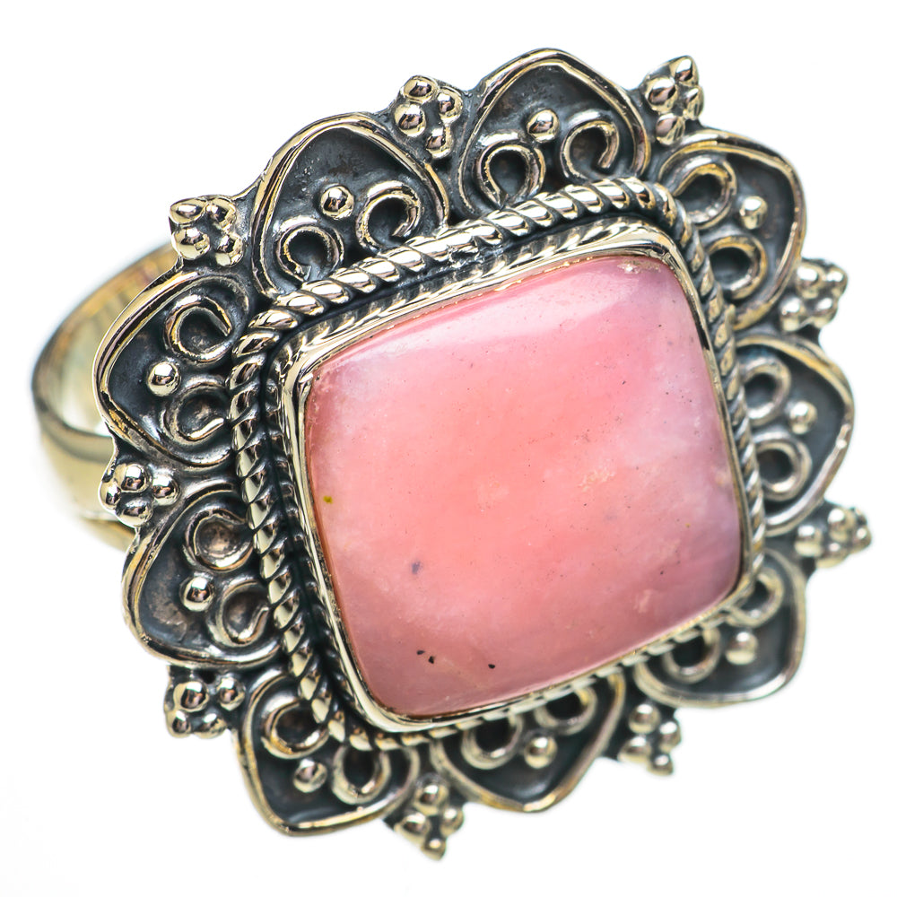 Pink Opal Rings handcrafted by Anasilvercos - RING70589