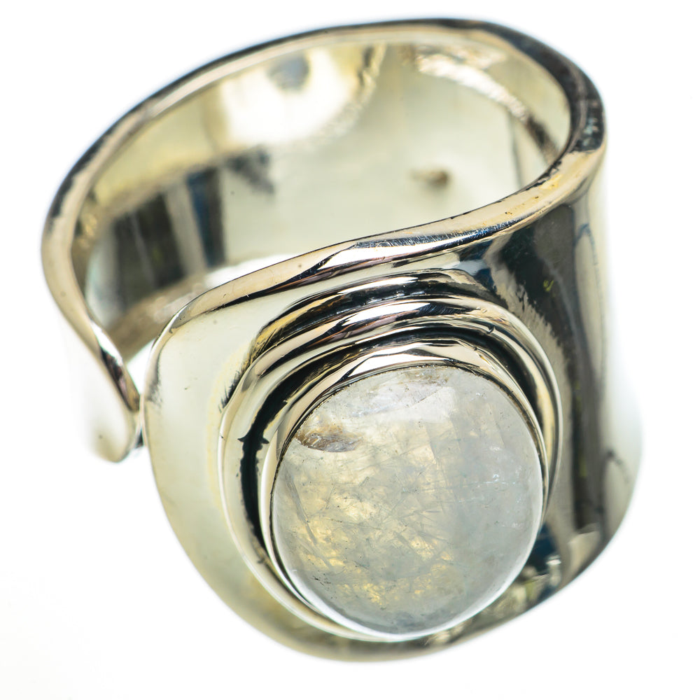 Rainbow Moonstone Rings handcrafted by Anasilvercos - RING70599