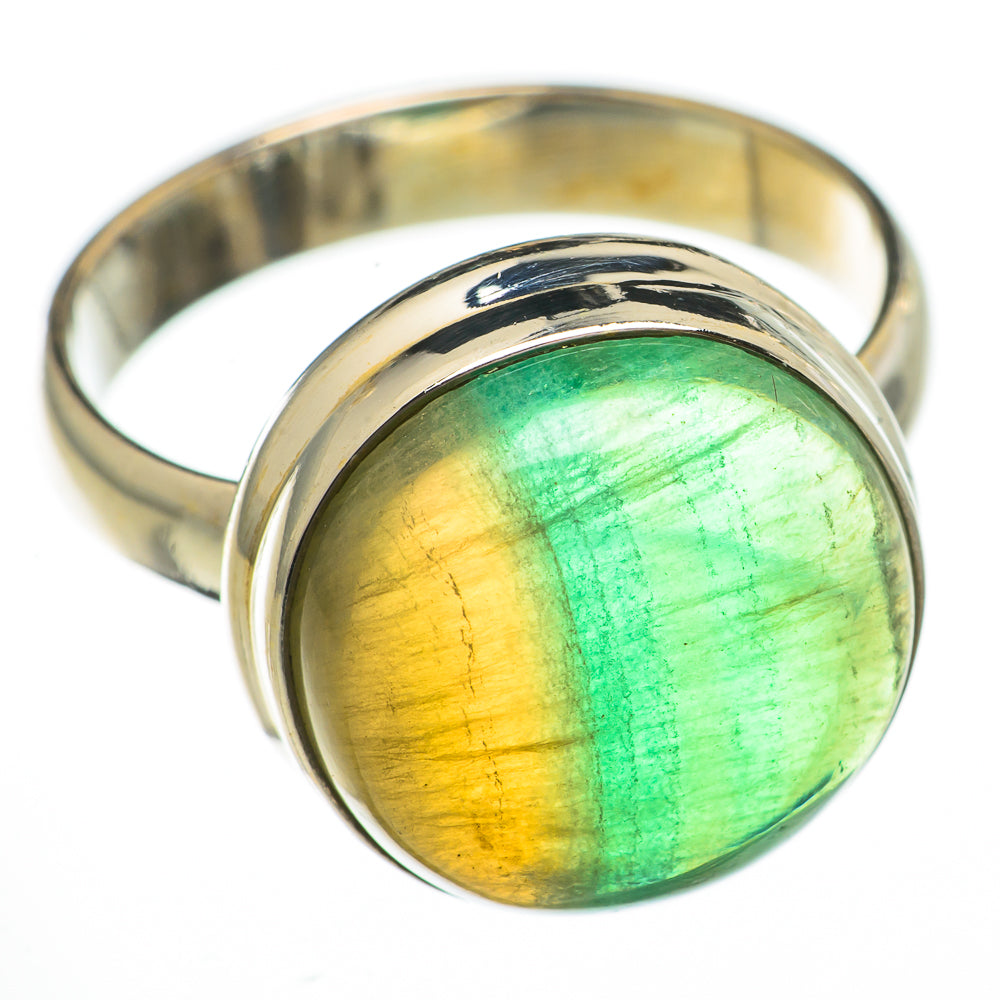 Green Fluorite Rings handcrafted by Anasilvercos - RING70603