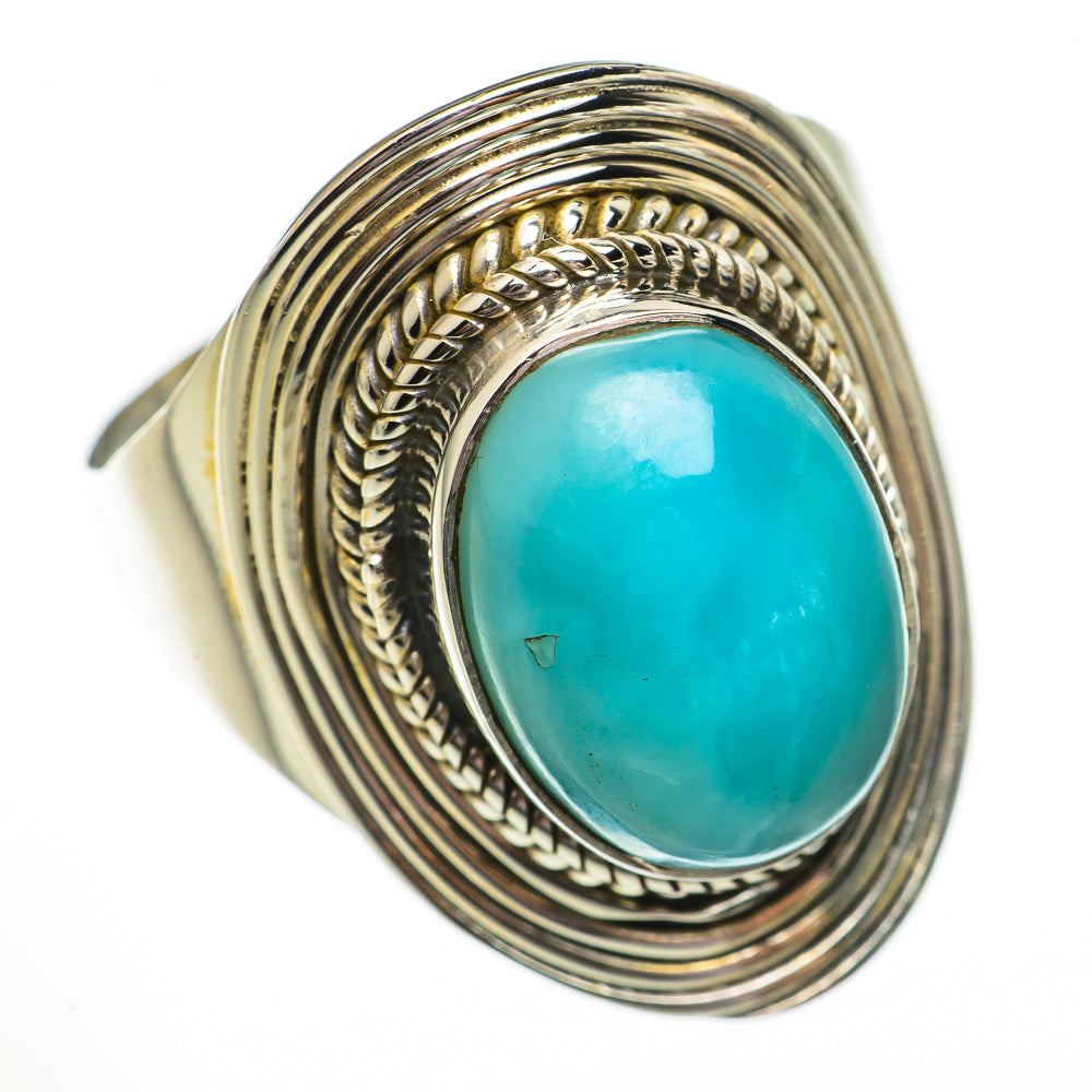 Larimar Rings handcrafted by Anasilvercos - RING70610